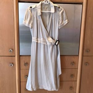 Burberry Short Sleeved Wrap Dress